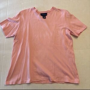 Charter Club Top Womens Small Pink Short Sleeve  Cotton Knit Tee